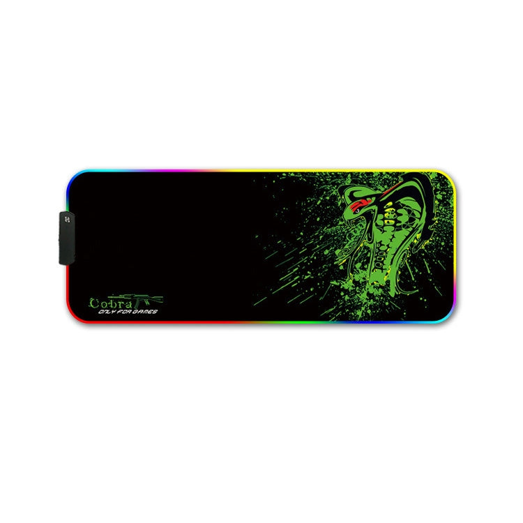 400x900x3mm F-01 Rubber Thermal Transfer RGB Luminous Non-Slip Mouse Pad(Brontosaurus) - Mouse Pads by PMC Jewellery | Online Shopping South Africa | PMC Jewellery | Buy Now Pay Later Mobicred