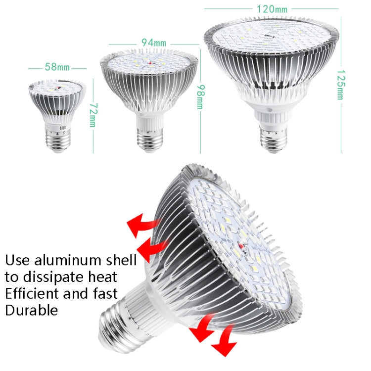 LED Plant Growth Lamp Full-Spectral E27 Plant Fill Light, Power: 30W 40 Lamp Beads - LED Grow Lights by PMC Jewellery | Online Shopping South Africa | PMC Jewellery