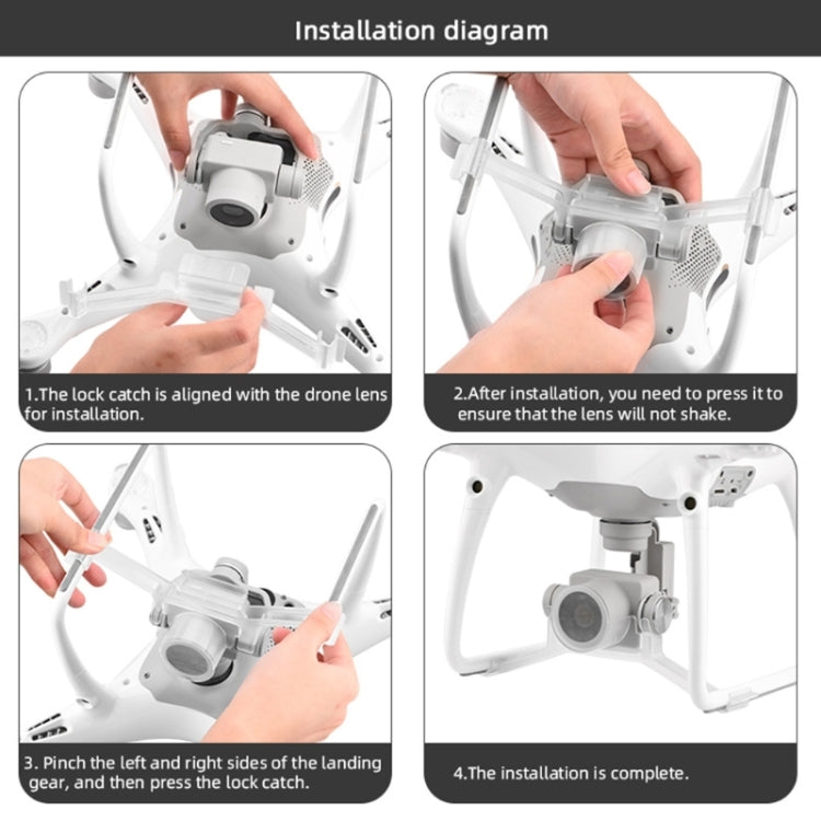 Camera Gimbal Lock Buckle Lock Holder Protection Cover For DJI Phantom 4 Pro -  by PMC TechLife | Online Shopping South Africa | PMC TechLife | Buy Now Pay Later Mobicred