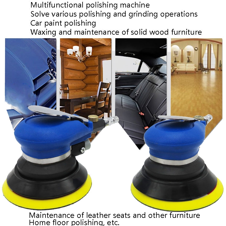 Pneumatic Sandpaper Machine Car Polishing Machine Grinding Machine Waxing Machine, Model: 5inch Regular - Polishing Machine & Accessories by PMC TechLife | Online Shopping South Africa | PMC TechLife | Buy Now Pay Later Mobicred