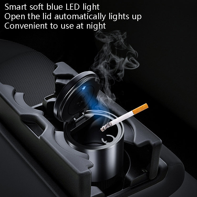 BEN.JACK Ashtray With Cover Personality Multi-Function Universal Car Ashtray(Gray) - Ashtrays by BEN.JACK | Online Shopping South Africa | PMC Jewellery | Buy Now Pay Later Mobicred