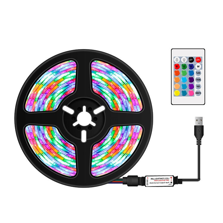 2m LED Light Strip 16 Color Remote Control RGB Light Belt USB Symphony Neon Decorative Soft Light Bar(Bareboard) - Bare Board Light by PMC Jewellery | Online Shopping South Africa | PMC Jewellery