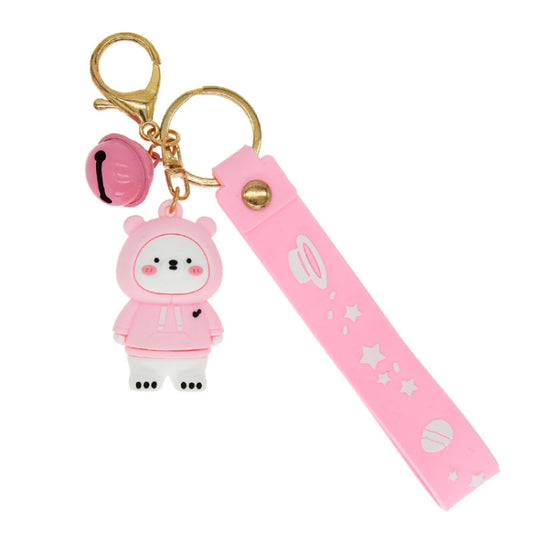 5 PCS Epoxy Sweater Bear Keychain Pendant Cartoon Animal Car Key Accessories(Pink) - Key Rings by PMC Jewellery | Online Shopping South Africa | PMC Jewellery | Buy Now Pay Later Mobicred