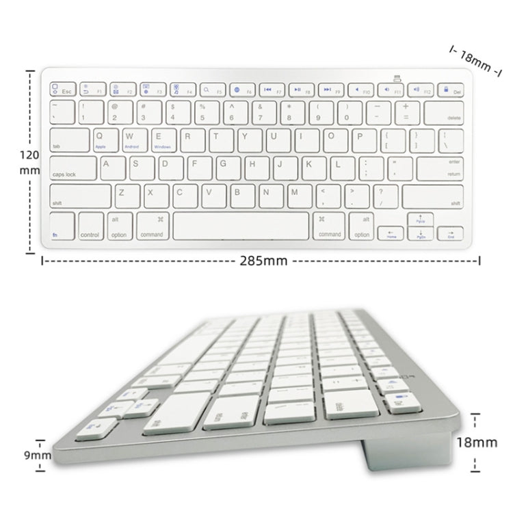 X5 Bluetooth 3.0 Wireless 78 Keys Foreign Language Small Language Keyboard(Italian) - Wireless Keyboard by PMC Jewellery | Online Shopping South Africa | PMC Jewellery | Buy Now Pay Later Mobicred