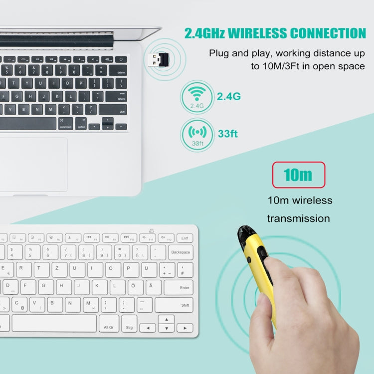 PR-A19 2.4GHz Wireless Charging Bluetooth Mouse Pen Type Shining Quiet Mouse(Red) - Wireless Mice by PMC Jewellery | Online Shopping South Africa | PMC Jewellery | Buy Now Pay Later Mobicred