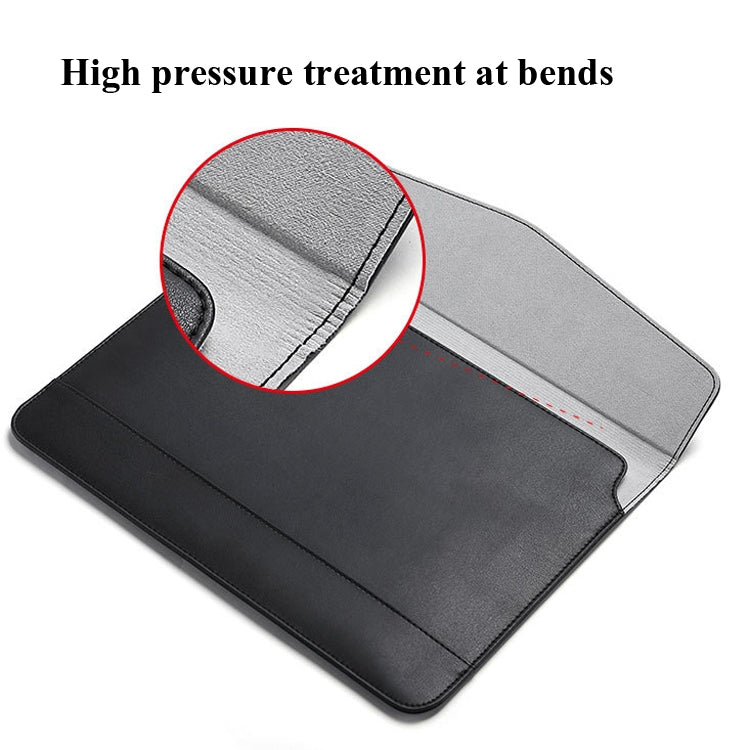 Horizontal  Embossed Notebook Liner Bag Ultra-Thin Magnetic Holster, Applicable Model: 11 -12 inch( Black) - 10 - 11 inch by PMC Jewellery | Online Shopping South Africa | PMC Jewellery | Buy Now Pay Later Mobicred