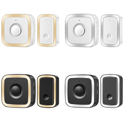 CACAZI A58 1 For 1 Smart Wireless Doorbell without Battery, Plug:EU Plug(Gold) - Wireless Doorbell by CACAZI | Online Shopping South Africa | PMC Jewellery | Buy Now Pay Later Mobicred