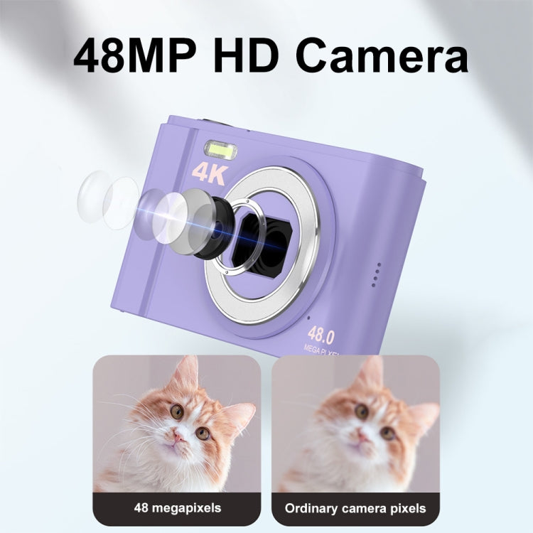 DC303A 2.8-Inch 4K 16X Zoom HD Digital Camera Mini Children Photography Camera UK Plug(Purple Blue) - Children Cameras by PMC Jewellery | Online Shopping South Africa | PMC Jewellery | Buy Now Pay Later Mobicred