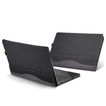 For Samsung Galaxy Book 4 Pro 14 Inch Leather Laptop Anti-Fall Protective Case(Black) - 14.1 inch by PMC Jewellery | Online Shopping South Africa | PMC Jewellery