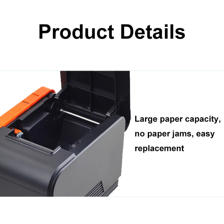 Xprinter XP-T58L 58mm Supermarket Cashier Receipt Thermal Printer, Spec: USB Port(UK Plug) - Printer by Xprinter | Online Shopping South Africa | PMC Jewellery | Buy Now Pay Later Mobicred