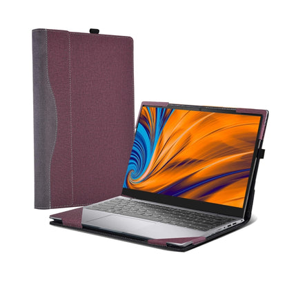 For Samsung Galaxy Book 3 Pro 360 16 Inch Leather Laptop Anti-Fall Protective Case(Wine Red) - 15.6 - 17 inch by PMC Jewellery | Online Shopping South Africa | PMC Jewellery | Buy Now Pay Later Mobicred