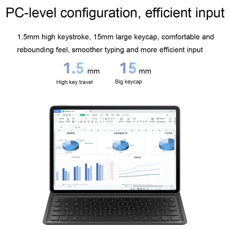 Original Smart Magnetic Keyboard For Huawei MatePad Air 11.5 Inch(Elephant Gray) - Huawei Keyboard by Huawei | Online Shopping South Africa | PMC TechLife