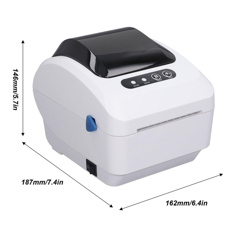 Xprinter XP-320B 80mm Thermal Barcode Supermarket Cashier Label Printer, Spec: USB+Bluetooth(EU Plug) - Printer by Xprinter | Online Shopping South Africa | PMC Jewellery | Buy Now Pay Later Mobicred