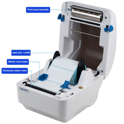 Xprinter XP-320B 80mm Thermal Barcode Supermarket Cashier Label Printer, Spec: USB(UK Plug) - Printer by Xprinter | Online Shopping South Africa | PMC Jewellery | Buy Now Pay Later Mobicred