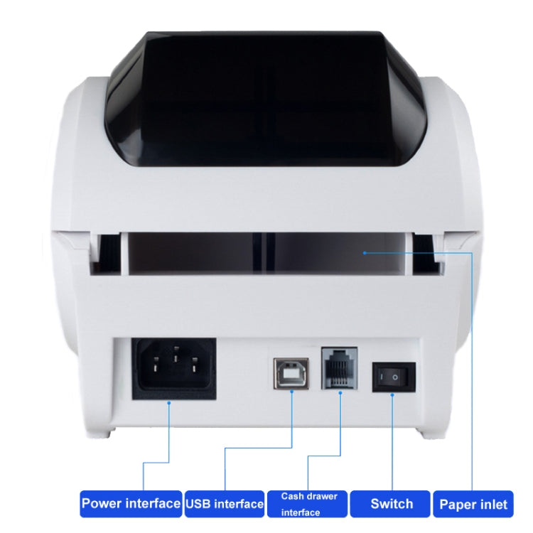 Xprinter XP-320B 80mm Thermal Barcode Supermarket Cashier Label Printer, Spec: USB(EU Plug) - Printer by Xprinter | Online Shopping South Africa | PMC Jewellery | Buy Now Pay Later Mobicred