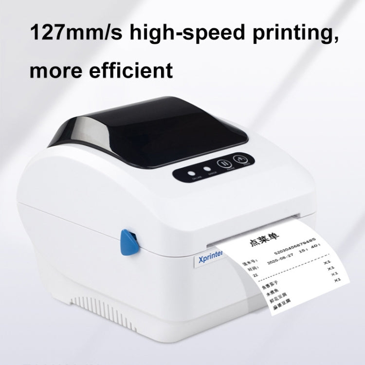 Xprinter XP-320B 80mm Thermal Barcode Supermarket Cashier Label Printer, Spec: USB+Bluetooth(US Plug) - Printer by Xprinter | Online Shopping South Africa | PMC Jewellery | Buy Now Pay Later Mobicred