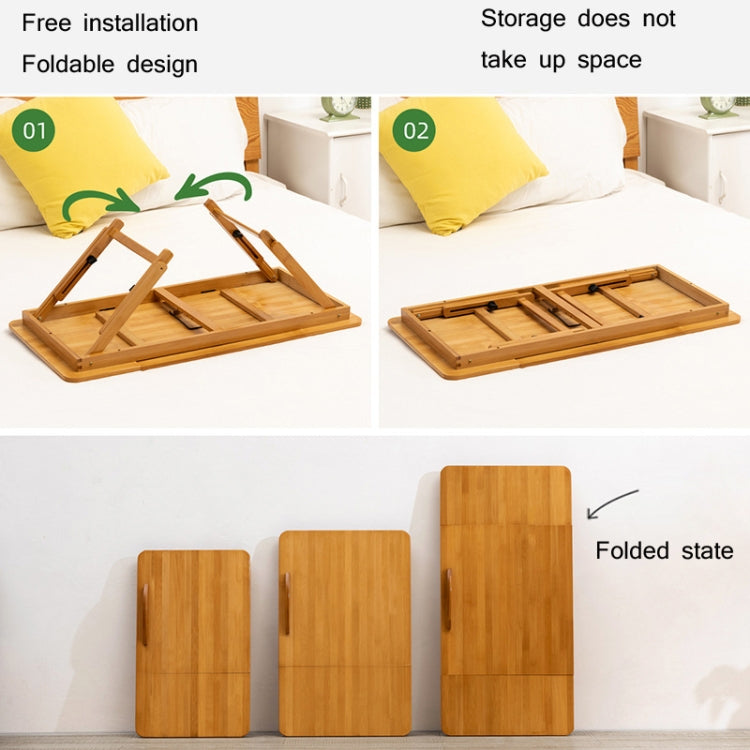 741ZDDNZ Bed Use Folding Height Adjustable Laptop Desk Dormitory Study Desk, Specification: Small 56cm - Laptop Stand by PMC Jewellery | Online Shopping South Africa | PMC Jewellery | Buy Now Pay Later Mobicred
