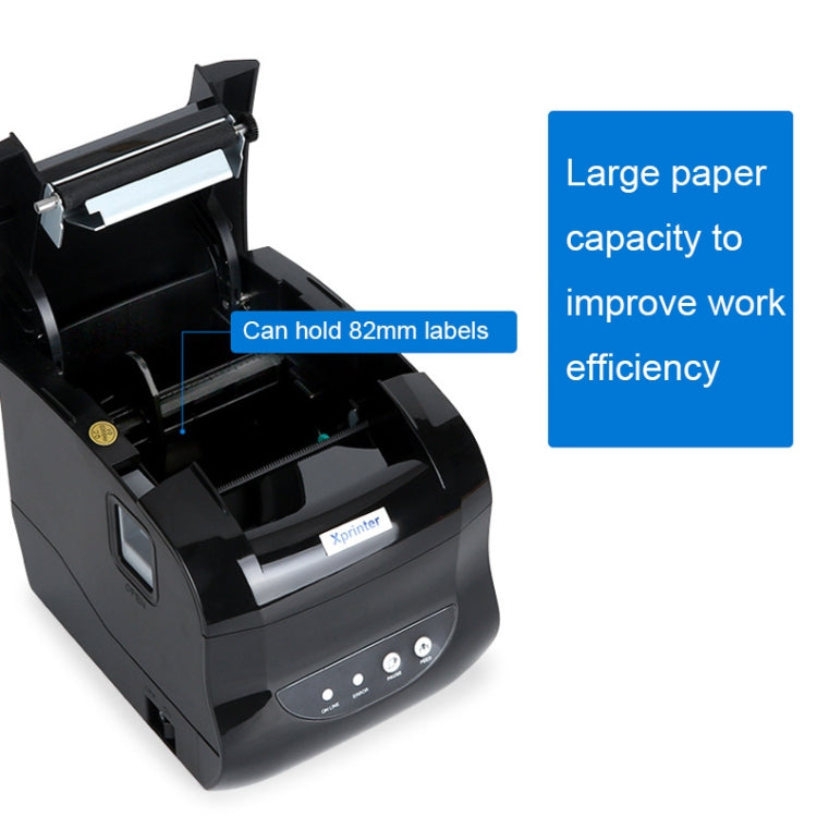 Xprinter XP-365B 80mm Thermal Label Printer Clothing Tag Supermarket Barcode Printer, Plug: AU Plug(Bluetooth Version) - Printer by Xprinter | Online Shopping South Africa | PMC Jewellery | Buy Now Pay Later Mobicred