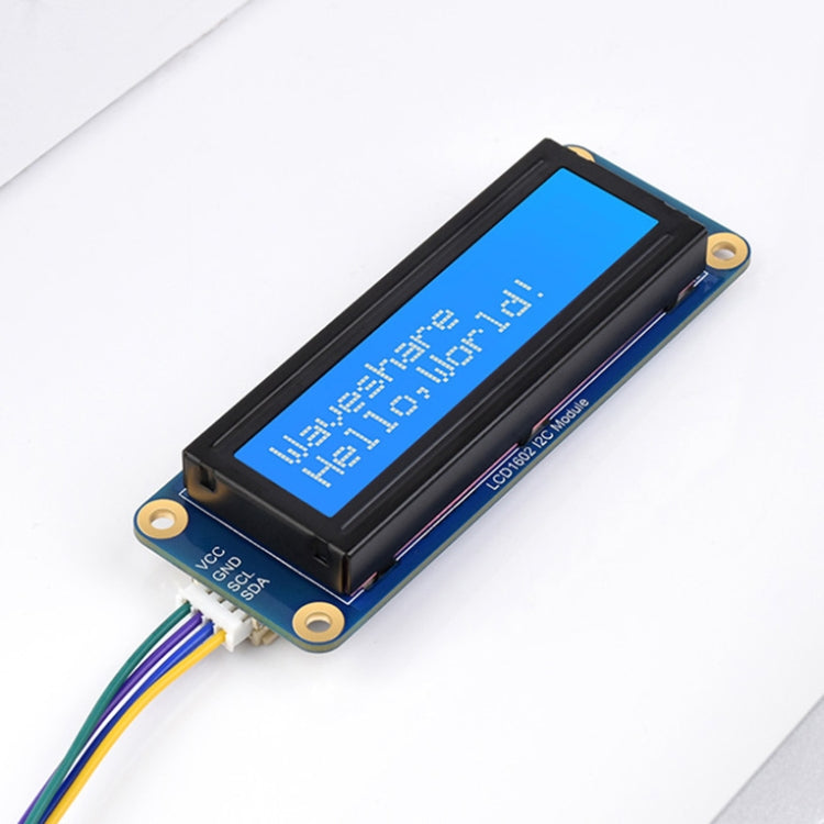 Waveshare 23991 LCD1602 I2C Module, White with Blue Background, 16x2 Characters, 3.3V/5V - Modules Expansions Accessories by Waveshare | Online Shopping South Africa | PMC Jewellery | Buy Now Pay Later Mobicred