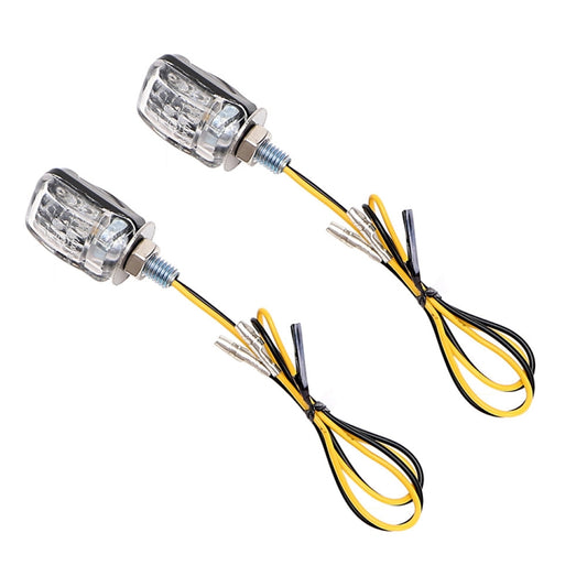 2pcs Motorcycle LED Turn Lamp Universal Modified Small Turn Light, Colour: Black Shell - Turn Signal by PMC Jewellery | Online Shopping South Africa | PMC Jewellery | Buy Now Pay Later Mobicred