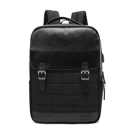 15.6 inch External USB Interface Laptop Backpack Waterproof Computer Bag(Black) - 15.6 - 17 inch by PMC Jewellery | Online Shopping South Africa | PMC Jewellery | Buy Now Pay Later Mobicred