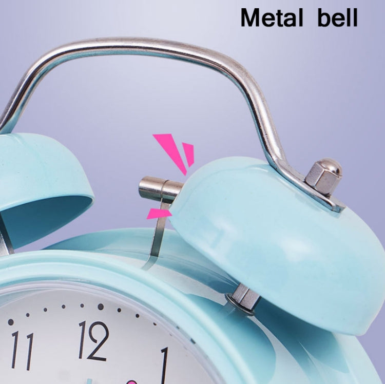 Student Cute Style Bell Alarm Clock Bedside Mute Clock With Light Specification��� Y36 4 Inch (Green) - Alarm Clocks by PMc TechLife | Online Shopping South Africa | PMc TechLife | Buy Now Pay Later Mobicred