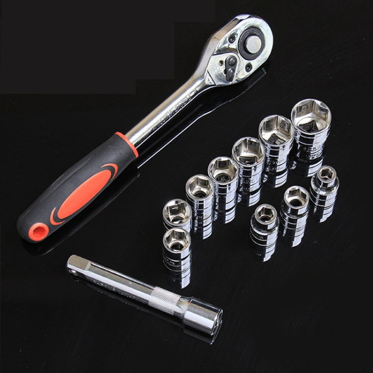 CY-0028 12 PCS/Set Auto Repair Tool Ratchet Quick Socket Wrench Hardware Box Combination, Model: 1/4 Small Fly - Hand Tool Sets by PMC TechLife | Online Shopping South Africa | PMC TechLife | Buy Now Pay Later Mobicred