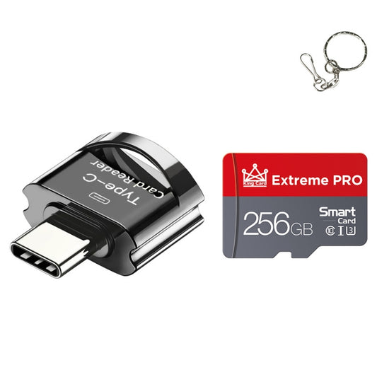 C10 TYPE-C Interface Mobile Phone Memory Card, Capacity: 256GB(Black) - Micro SD Card by PMC Jewellery | Online Shopping South Africa | PMC Jewellery | Buy Now Pay Later Mobicred