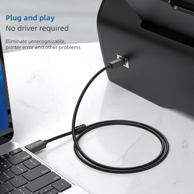 3 PCS Jasoz USB Printing Data Cable Oxygen-Free Copper Core, Cable Length: 3m - USB Cable by PMC TechLife | Online Shopping South Africa | PMC TechLife | Buy Now Pay Later Mobicred