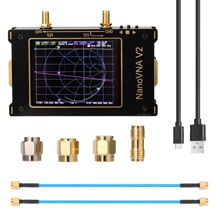 3.2 inch 3G S-A-A-2 NanoVNA V2 Vector Network Analyzer Digital Nano VNA Tester MF HF VHF UHF USB Logic Antenna Analyzer - Other Tester Tool by PMC Jewellery | Online Shopping South Africa | PMC Jewellery