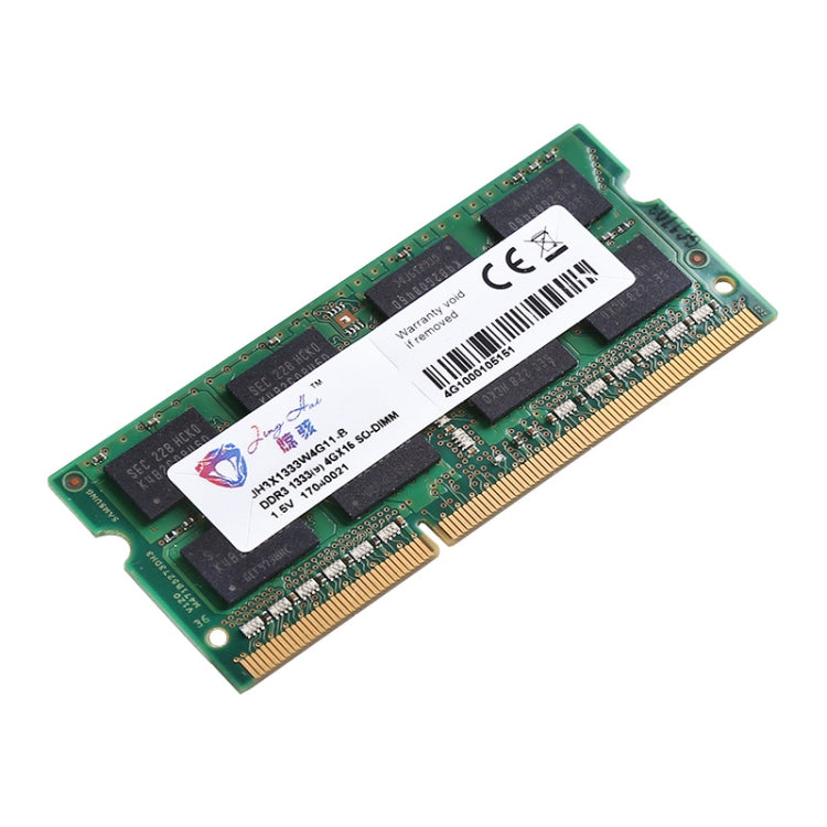 JingHai 1600MHz DDR3L PC3L-12800S 1.35V Low Voltage Notebook Memory Strip, Memory Capacity: 4GB - RAMs by JingHai | Online Shopping South Africa | PMC Jewellery | Buy Now Pay Later Mobicred