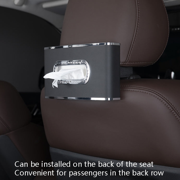Car Clock Tissue Box Multi-Function Vehicle Instrument Table Paper Towel Box, Style: Clock+Parking Card (Gray) - Tissue Boxes by PMC TechLife | Online Shopping South Africa | PMC TechLife | Buy Now Pay Later Mobicred