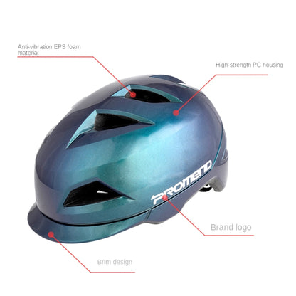PROMEND 12H19 Summer Cool Motorcycle Riding Half Helmet Helmet Outdoor Off-Road Helmet With Tail Light, Size: Code(Matte Titanium Color) - Protective Helmet & Masks by PROMEND | Online Shopping South Africa | PMC Jewellery | Buy Now Pay Later Mobicred