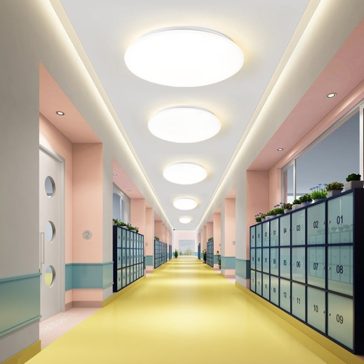 LED Sound Light Control Ceiling Lamp Round Corridor Intelligent Sensor Lamp, Power source: 18W 350mm(Warm White) - Sensor LED Lights by PMC TechLife | Online Shopping South Africa | PMC TechLife | Buy Now Pay Later Mobicred
