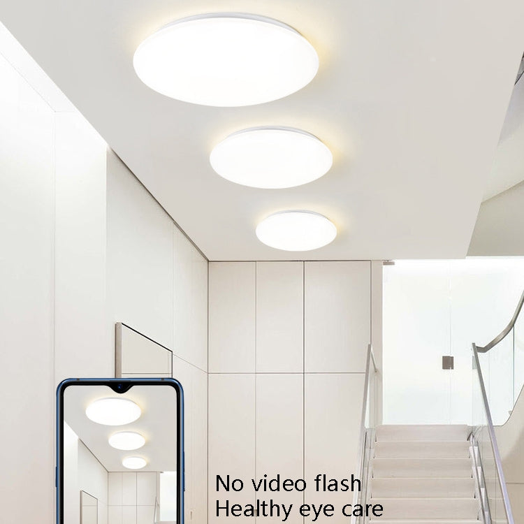LED Sound Light Control Ceiling Lamp Round Corridor Intelligent Sensor Lamp, Power source: 18W 350mm(Warm White) - Sensor LED Lights by PMC TechLife | Online Shopping South Africa | PMC TechLife | Buy Now Pay Later Mobicred