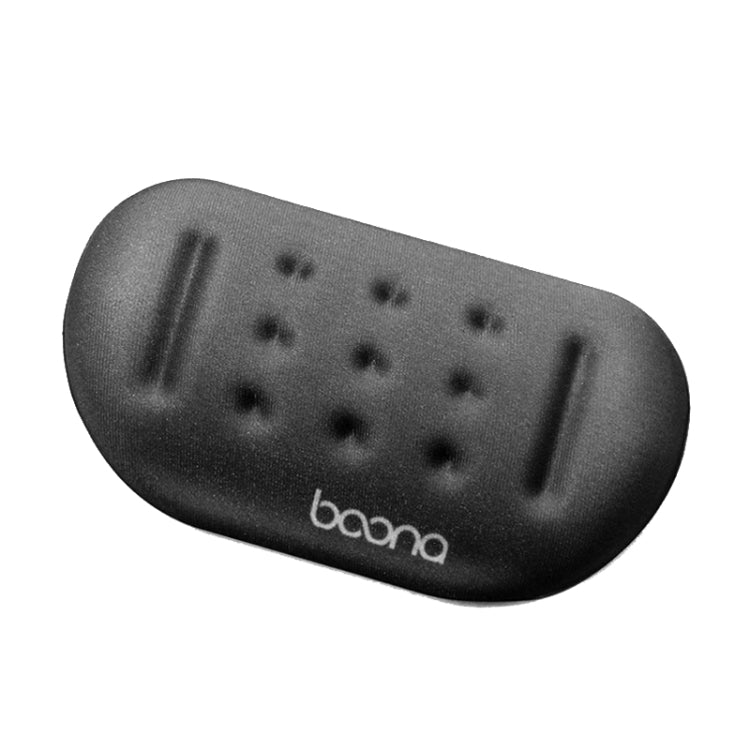 Baona Silicone Memory Cotton Wrist Pad Massage Hole Keyboard Mouse Pad, Style: Mouse Pad (Black) - Mouse Pads by Baona | Online Shopping South Africa | PMC TechLife | Buy Now Pay Later Mobicred