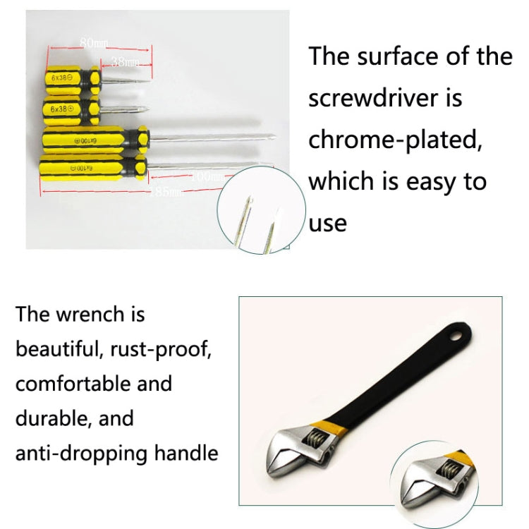 13 In 1 Car Household Multi-Function Hardware Tool Set, Specification: Hardcover 8013-1 - Hand Tool Sets by PMC TechLife | Online Shopping South Africa | PMC TechLife | Buy Now Pay Later Mobicred