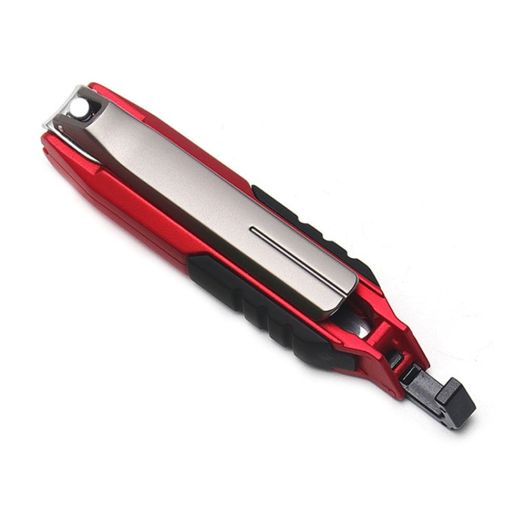 Anti-splash Nail Clippers Multifunctional Mobile Phone Holder Nail Clippers,Style: Red - Nail Art Equipment by PMC Jewellery | Online Shopping South Africa | PMC Jewellery | Buy Now Pay Later Mobicred