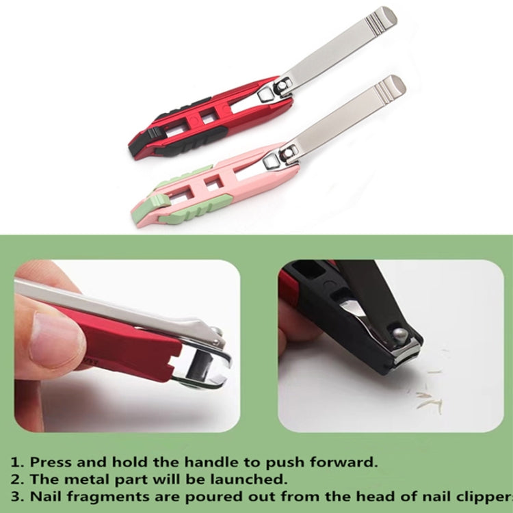 Anti-splash Nail Clippers Multifunctional Mobile Phone Holder Nail Clippers,Style: Red - Nail Art Equipment by PMC Jewellery | Online Shopping South Africa | PMC Jewellery | Buy Now Pay Later Mobicred