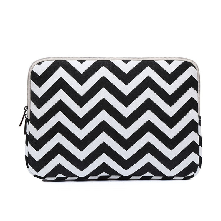 LiSEN LS-525 Wavy Pattern Notebook Liner Bag, Size: 13 inches(Black) - 13.3 inch by LiSEN | Online Shopping South Africa | PMC Jewellery | Buy Now Pay Later Mobicred