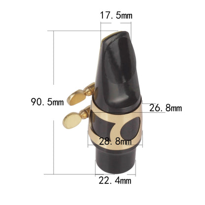 Saxophone Mouthpiece + Hat Clip Wind Instrument Accessories, Specification: Alto - Wind Instruments Accessories by PMC Jewellery | Online Shopping South Africa | PMC Jewellery