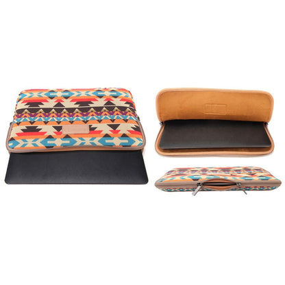 LiSEN LS-518 Lingge Pattern Laptop Computer Liner Bags, Size: 13 inch(Orange Pattern Geometry) - 13.3 inch by LiSEN | Online Shopping South Africa | PMC Jewellery | Buy Now Pay Later Mobicred