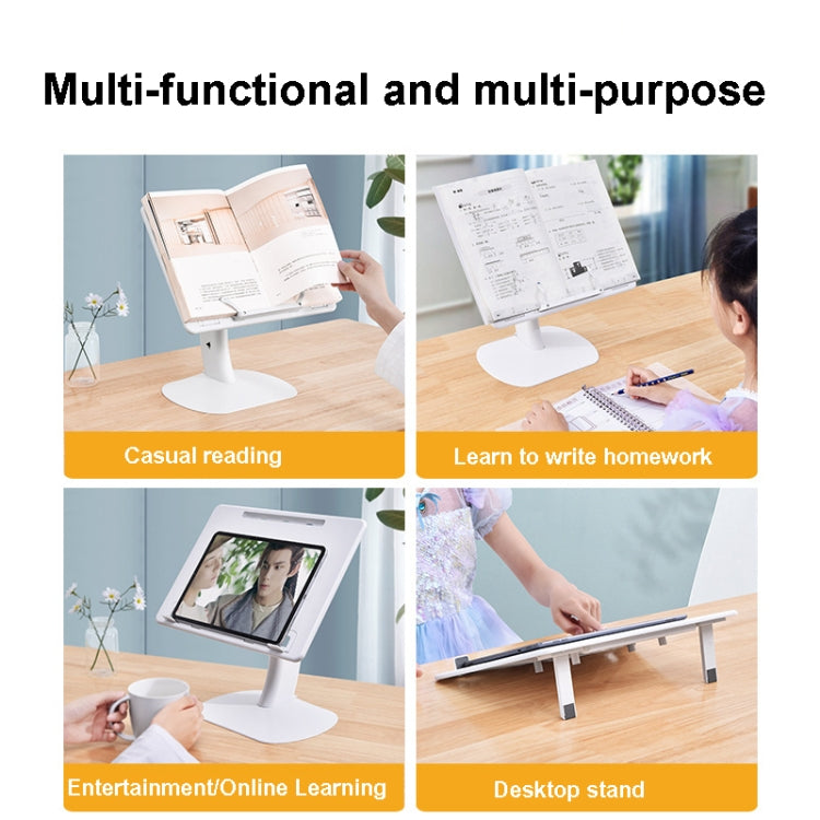 Oatsbasf 03363 Laptop Heightening Bracket Multifunctional Portable Foldable Desktop Stand(White) - free shipping - PMC Jewellery - Order now!