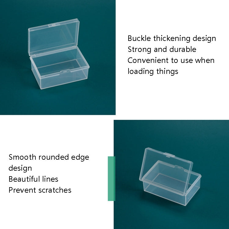 20 PCS Rectangular Transparent Storage Box Plastic Universal Packaging Box With Cover Parts Accessories Storage Box - Storage Boxes by PMC TechLife | Online Shopping South Africa | PMC TechLife | Buy Now Pay Later Mobicred