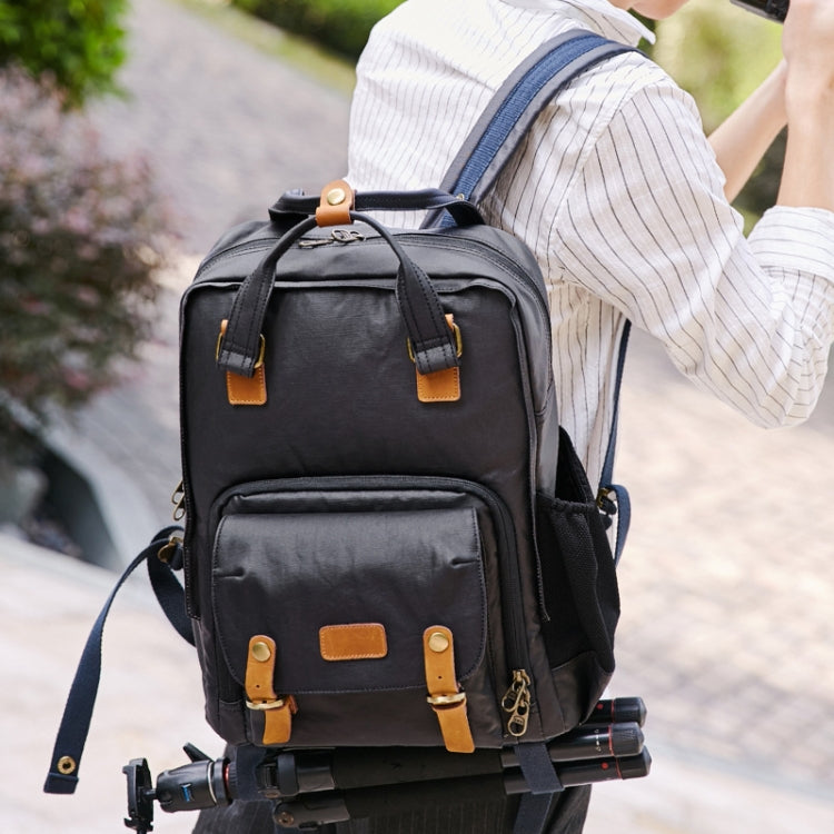 272 Wearable Shoulder Camera Bag Waterproof SLR Digital Camera Bag(Khaki) - Backpack by PMC TechLife | Online Shopping South Africa | PMC TechLife | Buy Now Pay Later Mobicred