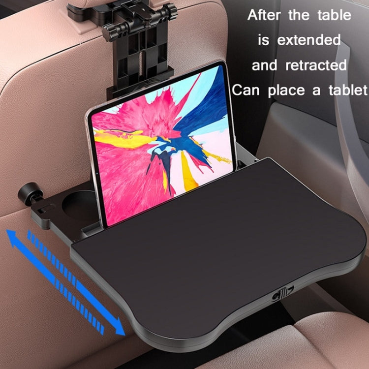 Car Seat Back 360 Degree Rotating Dining Table Board Multifunctional Folding Beverage Computer Rack(Black) - Car Drink Holders by PMC Jewellery | Online Shopping South Africa | PMC Jewellery | Buy Now Pay Later Mobicred