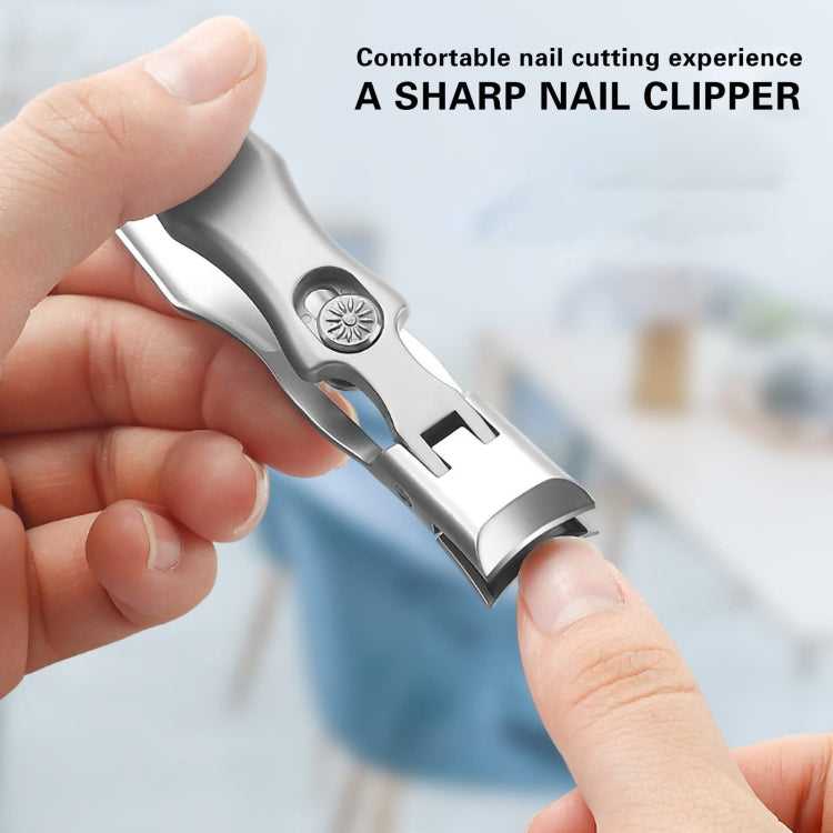 Stainless Steel Large Anti-Fly Splattering Nail Knife Large Opening Nail Cutting(Black) - Nail Clipper by PMC Jewellery | Online Shopping South Africa | PMC Jewellery | Buy Now Pay Later Mobicred