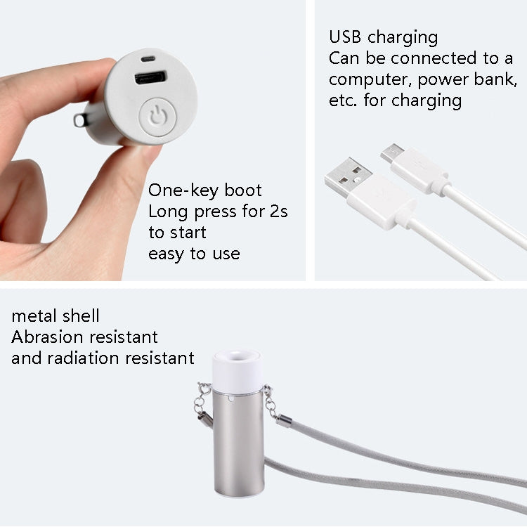 EP205 Portable Air Purifier Negative Ion Necklace Hanging Collar Purifier(Black) - free shipping - PMC TechLife - Order now!