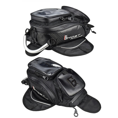 GHOST RACING GR-YXB08 Motorcycle Bag Touch Navigation Fuel Tank Package Dust Waist Bag(With Magnet (Black)) - Bags & Luggages by GHOST RACING | Online Shopping South Africa | PMC Jewellery | Buy Now Pay Later Mobicred