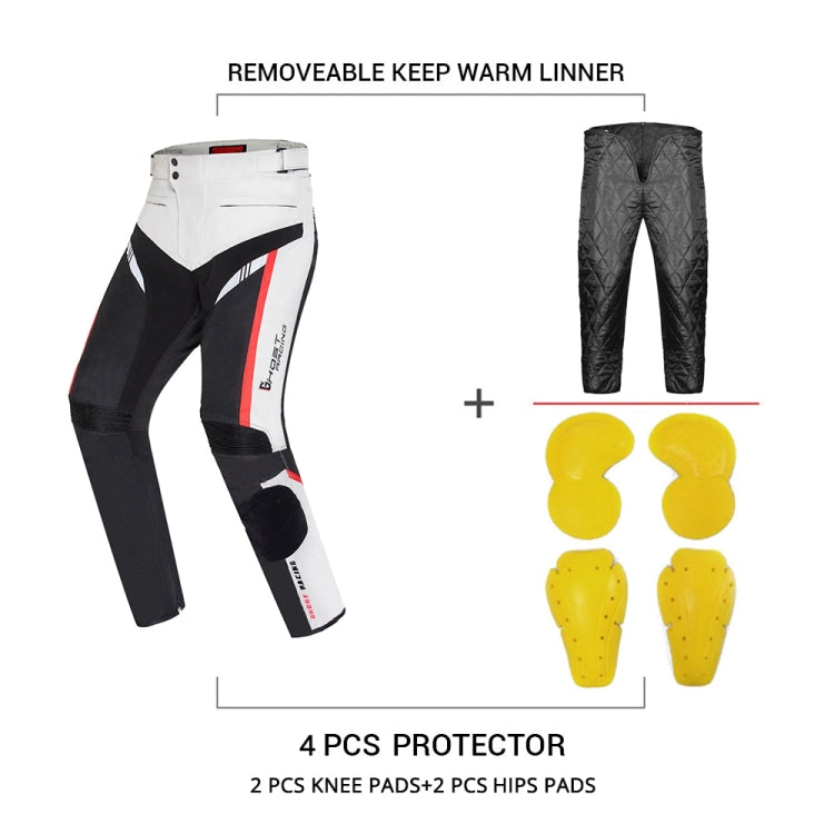 GHOST RACING GR-K06 Motorcycle Riding Trousers Racing Motorcycle Anti-Fall Windproof Keep Warm Pants, Size: L(Black) - Protective Gear by GHOST RACING | Online Shopping South Africa | PMC Jewellery | Buy Now Pay Later Mobicred